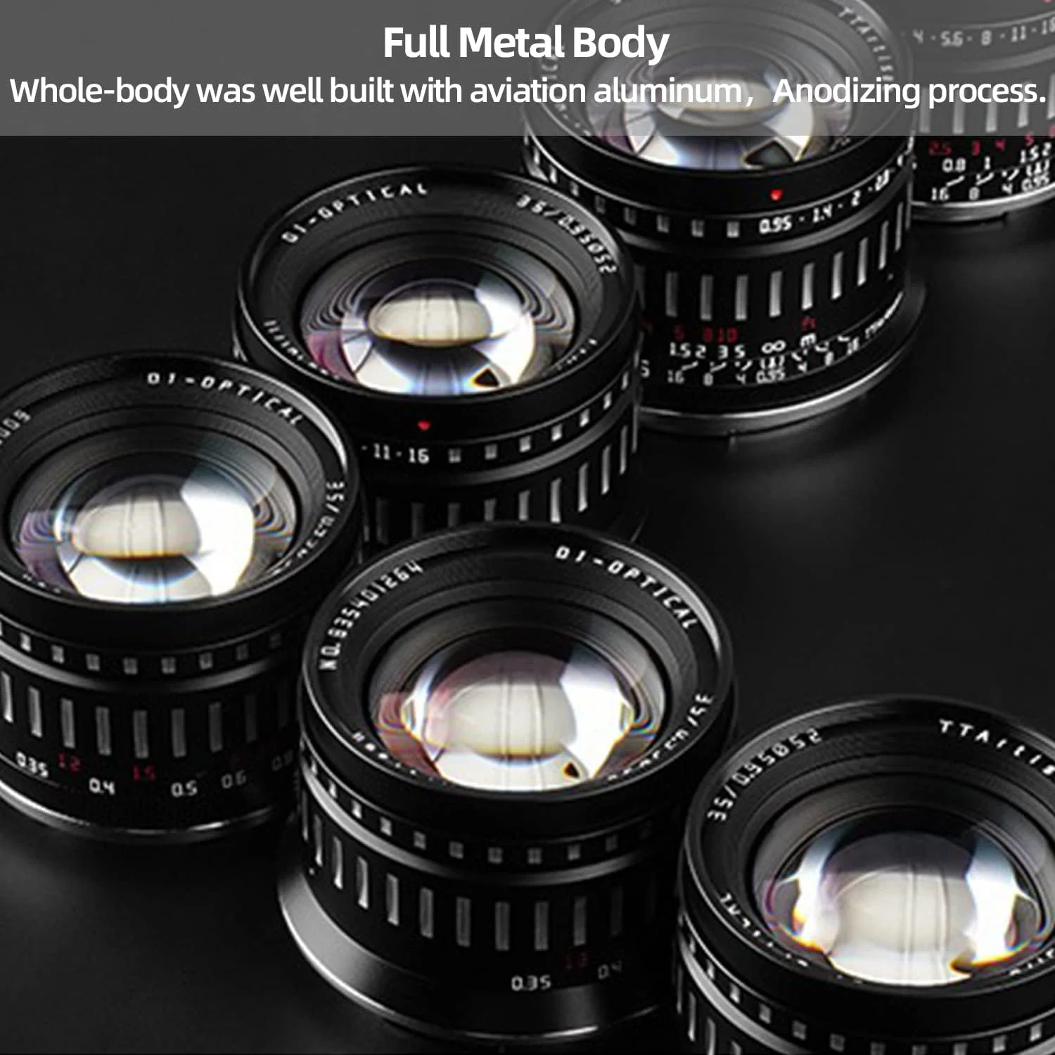 لنز دستی TTArtisan 35mm F0.95 با دیافراگم باز، سازگار با دوربینهای بدون آینه APS-C با مانت RF مدلهای EOS R RP R5 R5C R6 R6II و R7 R10 در حالت APS-C لنز دستی TTArtisan 35mm F0.95 با دیافراگم باز، سازگار با دوربینهای بدون آینه APS-C با مانت RF مدلهای EOS R RP R5 R5C R6 R6II و R7 R10 در حالت APS-C