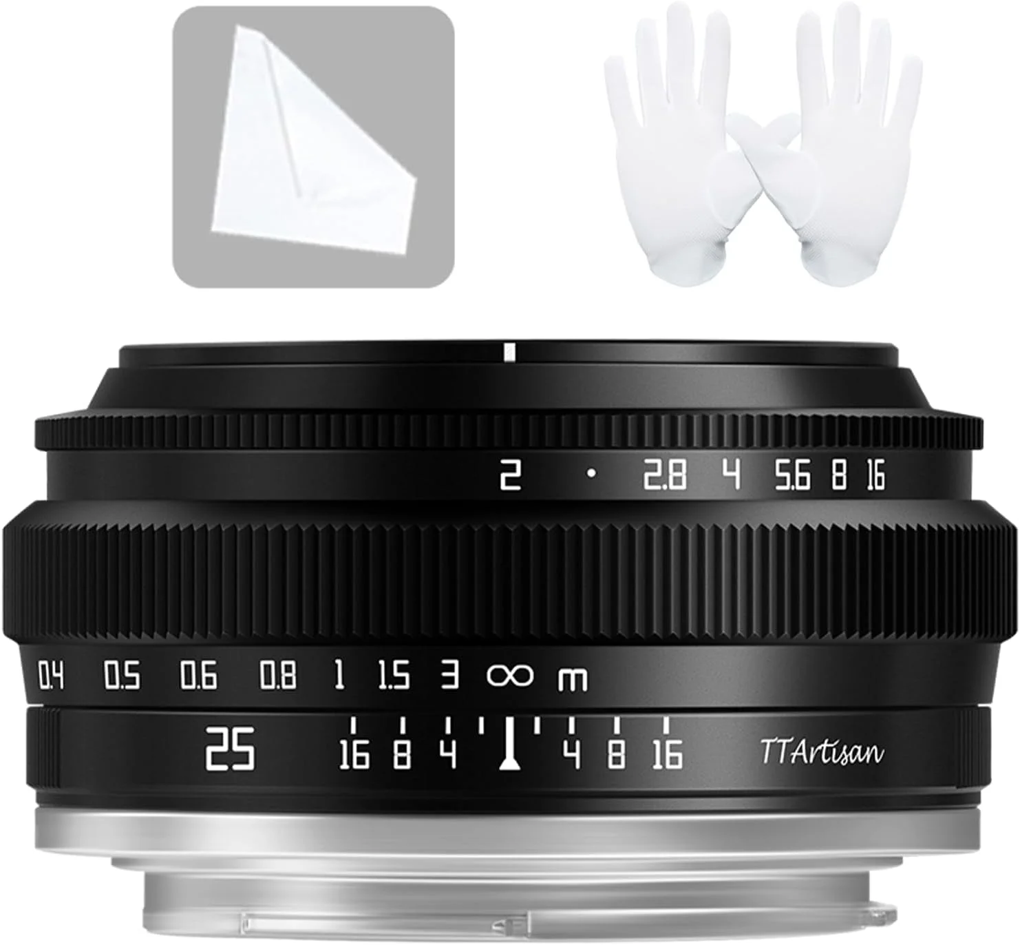 لنز TTArtisan 25mm F2.0 لنز زاویه باز APS-C با دیافراگم بزرگ دستی ثابت برای دوربین های فوجی X-Mount مدل های X-A2 X-A2 X-A3 X-A5 X-A7 X-H1 XT1 X-T2 X-T3 X-T20 X-T30 X-T100 X-T200 X-PRO1