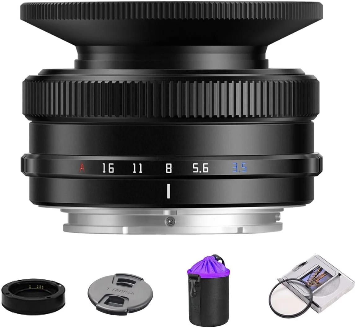 لنز دوربین TTArtisan AF 14mm F3.5 APS-C با فوکوس خودکار STM سازگار با Sony E Mount A5000 A6000 A5100 A6100 A6600 ZVE-10 FX30