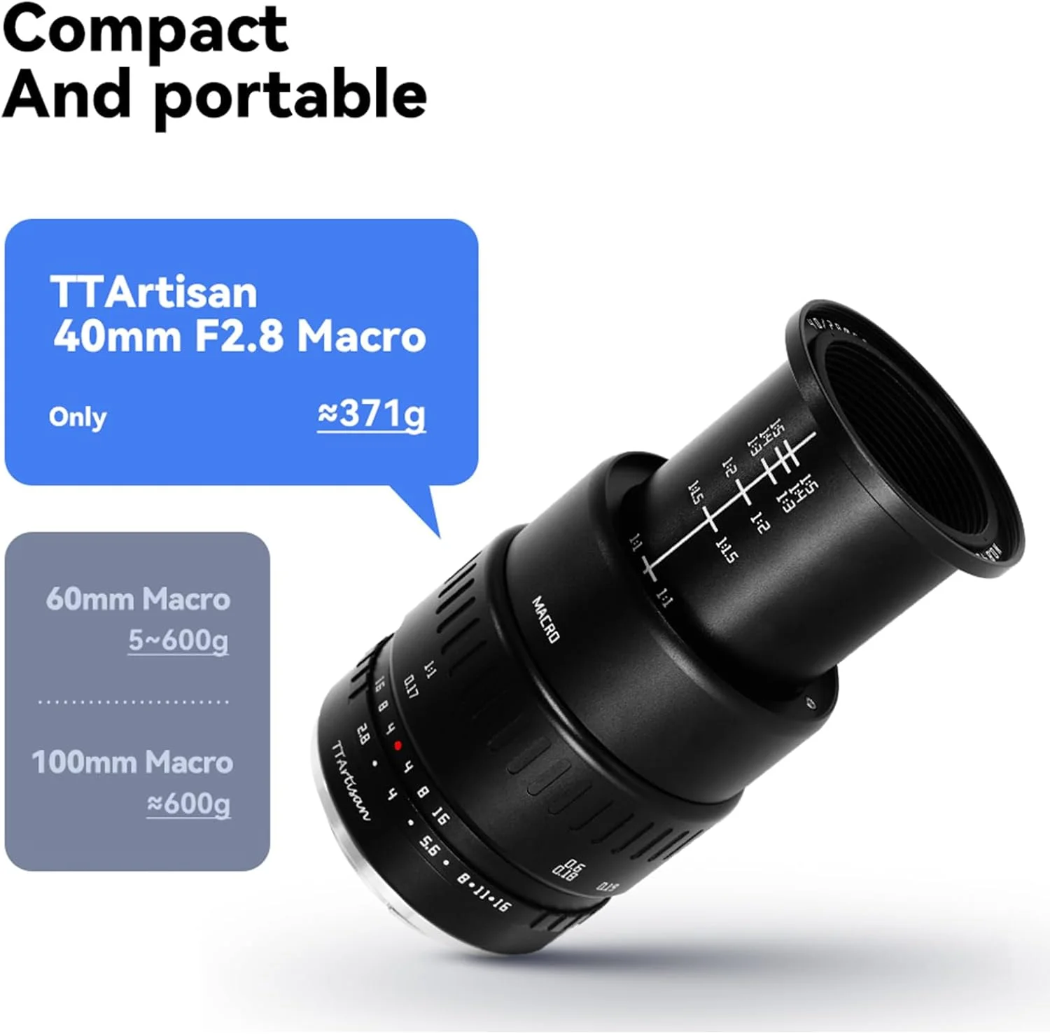 لنز دوربین TTArtisan 40mm F2.8 APS-C (مانت فوجی، مشکی)