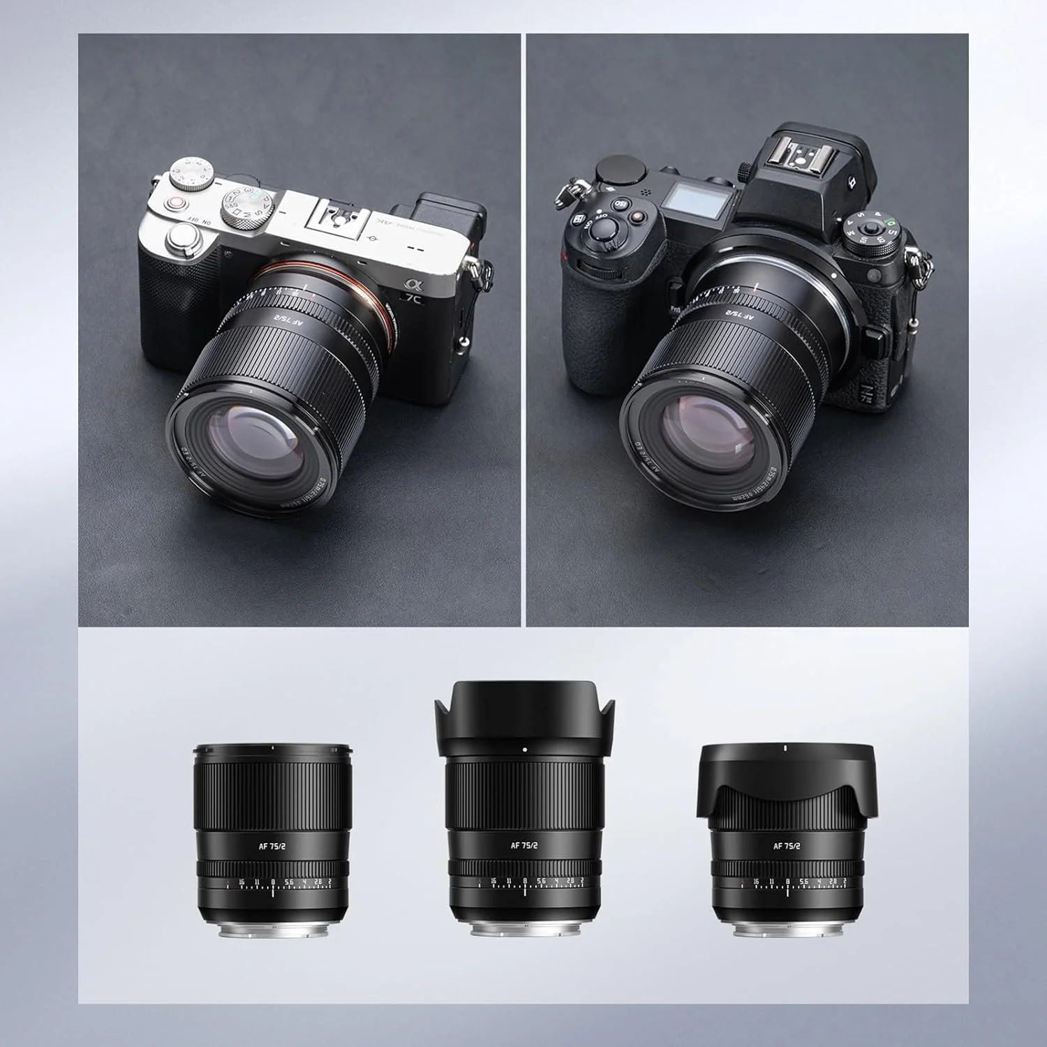 لنز دوربین 75mm F2.0 تی تی آرتیسان با فوکوس خودکار برای نیکون Z مانت، فول فریم، مناسب پرتره