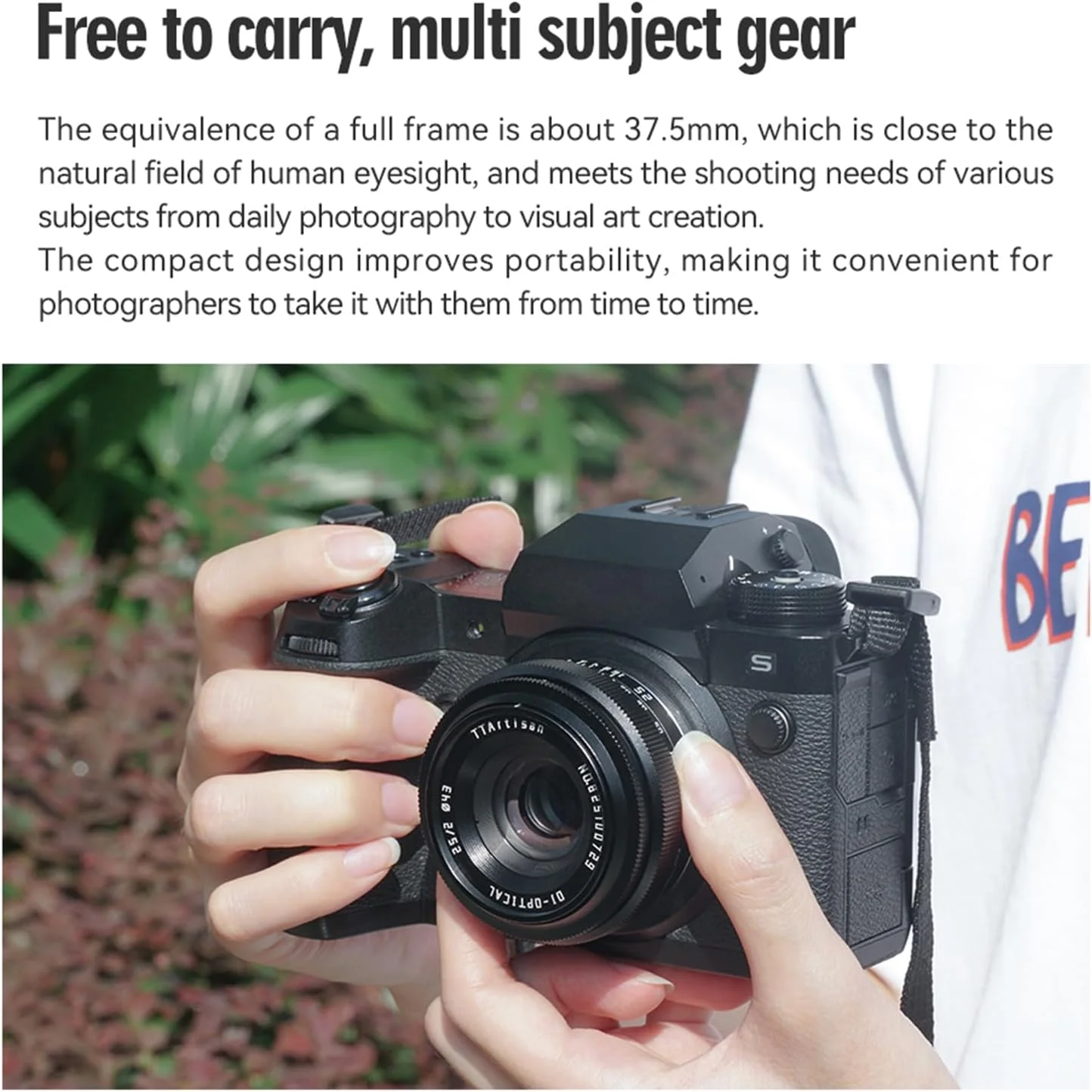 لنز 25mm F2 با بدنه فلزی TTArtisan APS-C سازگار با مانت Nikon Z - مشکی