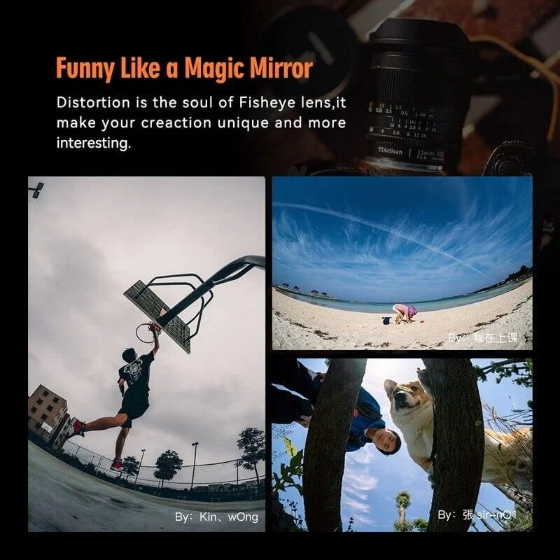 لنز چشم ماهی 11mm f2.8 با فوکوس دستی TTArtisan برای دوربین های نیکون با مانت Z