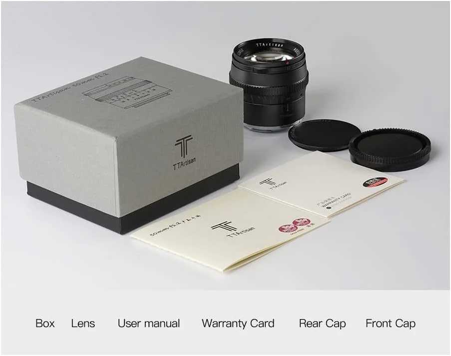 لنز بدنه فلزی TTArtisan 50mm F1.2 Macro Tilt – Shift سازگار با مانت Sony E - مشکی