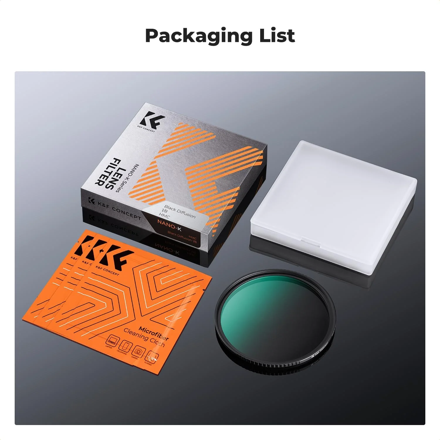 فیلتر دیفیوزر مشکی 49 میلیمتری 1/8 K&F CONCEPT (سری Nano-K) فیلتر دیفیوزر مشکی 49 میلیمتری 1/8 K&F CONCEPT (سری Nano-K)