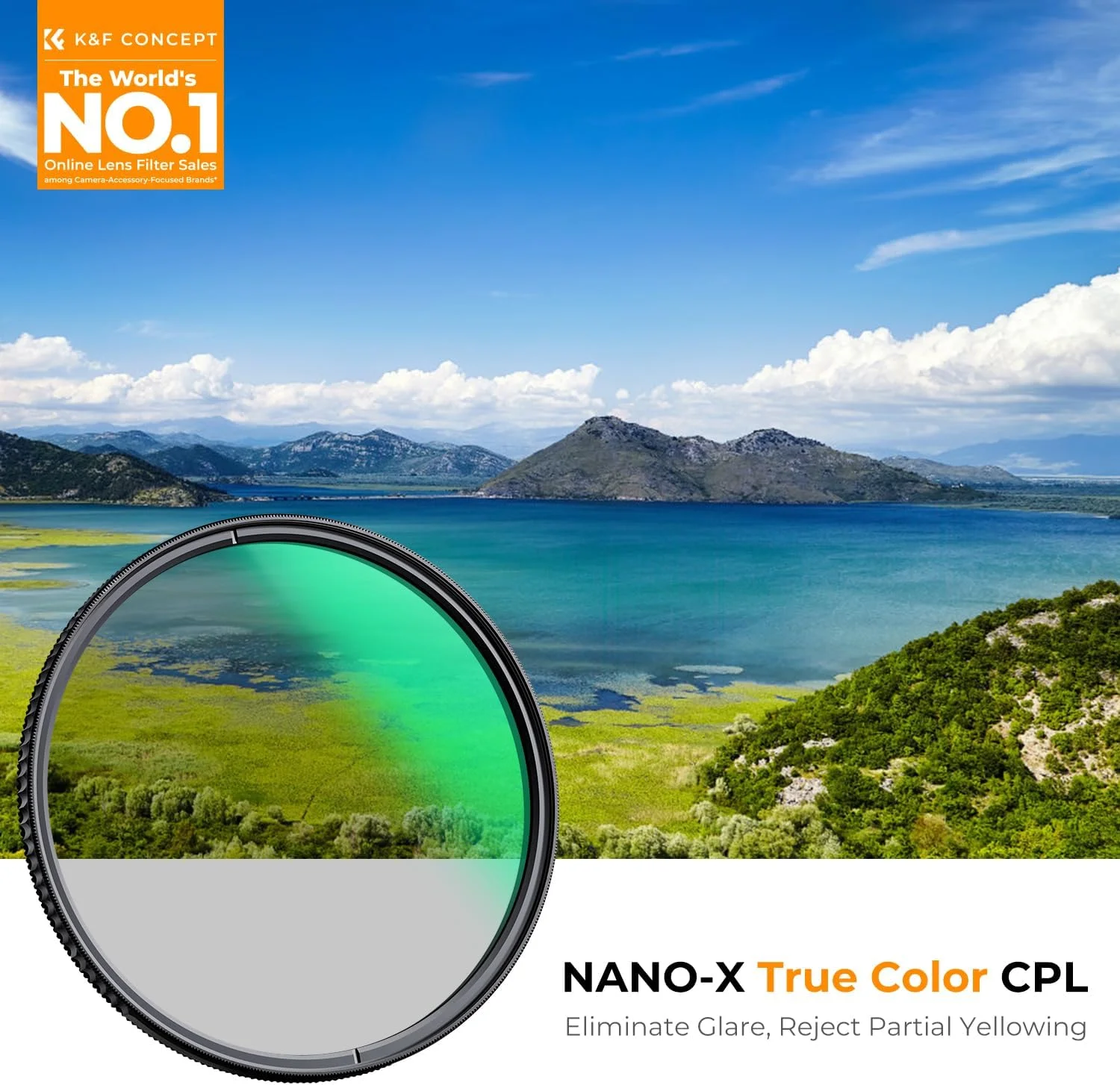 فیلتر پلاریزه رنگ واقعی 55 میلیمتری K&F Concept، فیلتر پلاریزه دایرهای فوقالعاده باریک با 28 پوشش چند لایه، فیلتر CPL ضد خش و ضد آب برای لنز دوربین (سری Nano-X) فیلتر پلاریزه رنگ واقعی 55 میلیمتری K&F Concept، فیلتر پلاریزه دایرهای فوقالعاده باریک با 28 پوشش چند لایه، فیلتر CPL ضد خش و ضد آب برای لنز دوربین (سری Nano-X)