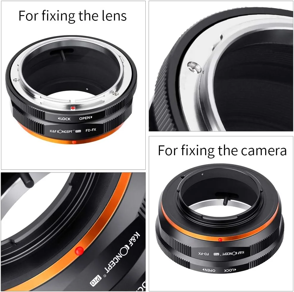 آداپتور لنز K&F Concept سازگار با لنزهای Canon FD FL به دوربین های بدون آینه Fujifilm Fuji X-Series X FX Mount با طراحی لاک مات برای Fuji XT2 XT20 XE3 XT1 X-T2 آداپتور لنز K&F Concept سازگار با لنزهای Canon FD FL به دوربین های بدون آینه Fujifilm Fuji X-Series X FX Mount با طراحی لاک مات برای Fuji XT2 XT20 XE3 XT1 X-T2