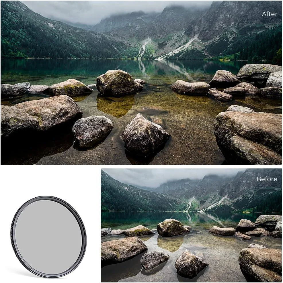 فیلتر پلاریزه دایره ای 82 میلی متری، فیلتر پلاریزه دایره ای ضد آب K&F Concept با 24 پوشش چند لایه فیلتر CPL برای لنز دوربین 82 میلی متری (سری D) فیلتر پلاریزه دایره ای 82 میلی متری، فیلتر پلاریزه دایره ای ضد آب K&F Concept با 24 پوشش چند لایه فیلتر CPL برای لنز دوربین 82 میلی متری (سری D)