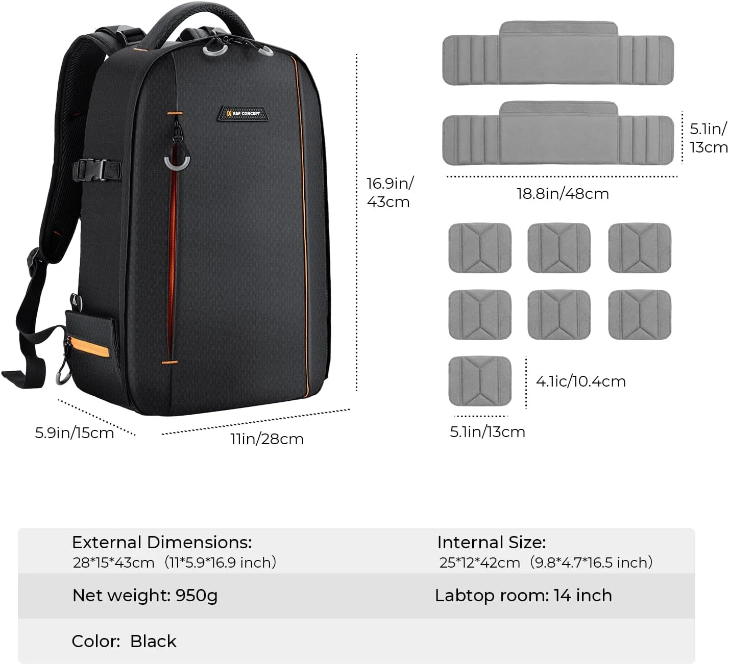 کیف کوله پشتی دوربین حرفه ای K&F Concept کیف کوله پشتی دوربین حرفه ای K&F Concept