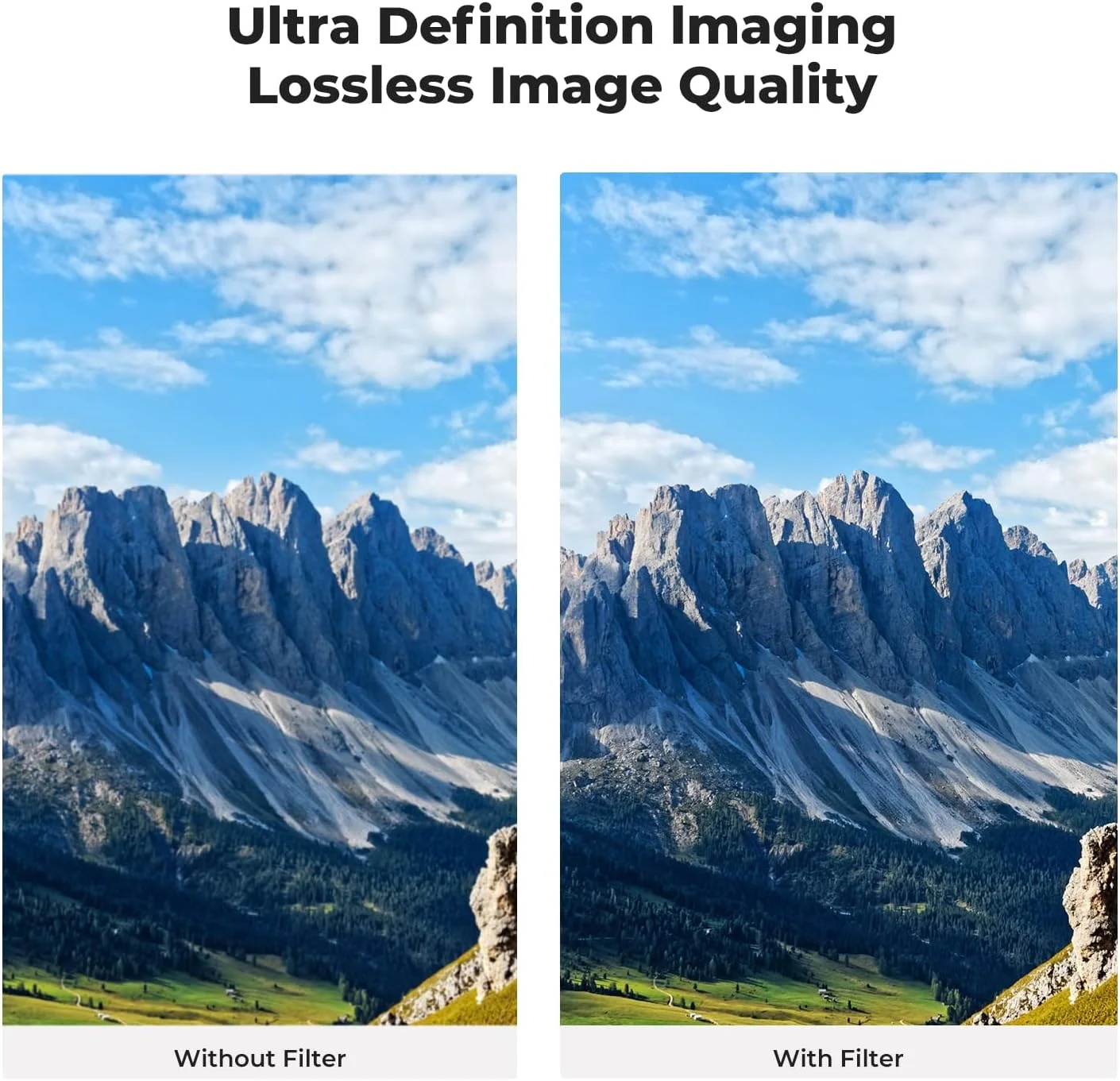 فیلتر لنز محافظ UV مدل MC با قطر ۷۲ میلی‌متر برند K&F Concept، فوق‌العاده باریک، ۲۴ لایه پوشش چندگانه، ضد آب، سری D