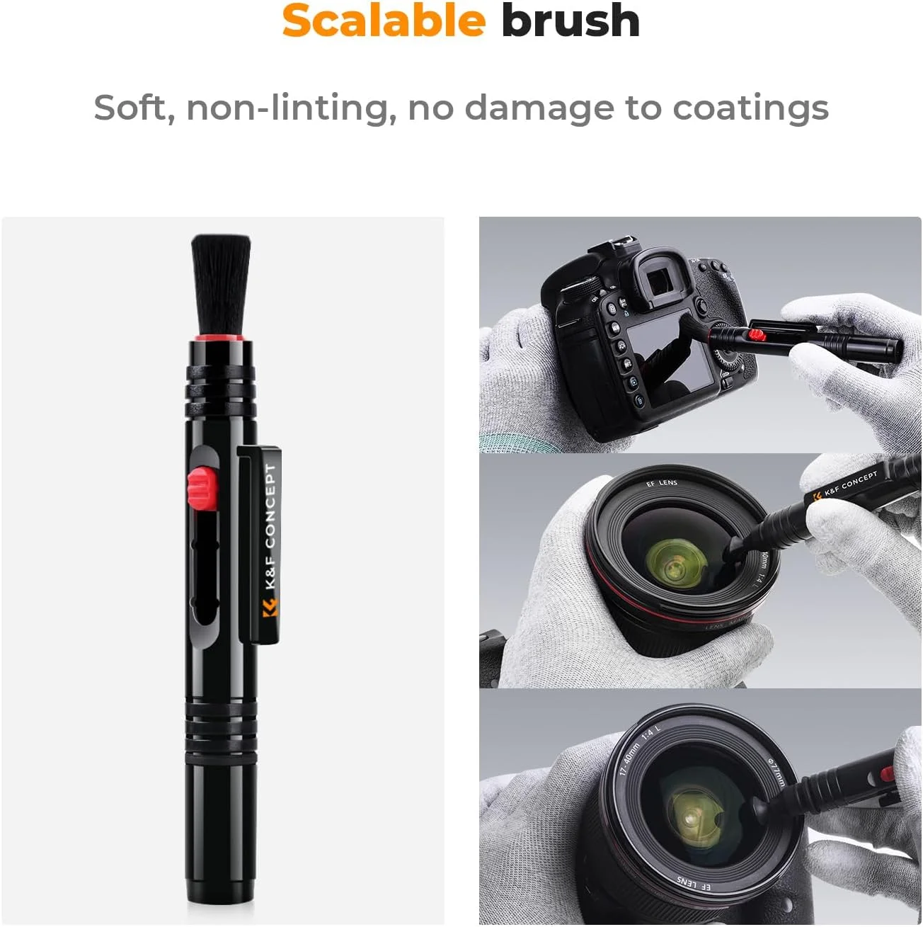 K&F CONCEPT Lens-Cleaning Pen *3 Double Sided Carbon Tip for DSLR Cameras, Lens, Filters, Lenses, Telescope, Smartphone K&F CONCEPT Lens-Cleaning Pen *3 Double Sided Carbon Tip for DSLR Cameras, Lens, Filters, Lenses, Telescope, Smartphone