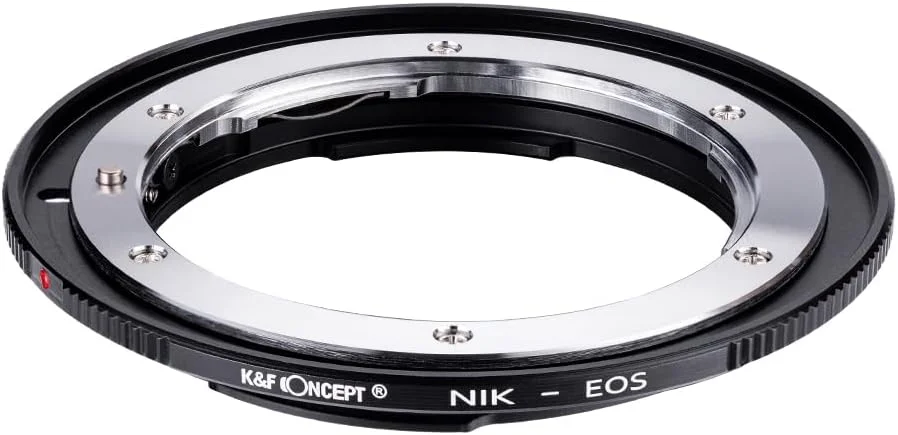 آداپتور لنز K&F CONCEPT Nik به EOS، سازگار با لنزهای Nikon Nikkor F/AI Mount و سازگار با بدنه دوربین Canon EOS EF EF-S Mount آداپتور لنز K&F CONCEPT Nik به EOS، سازگار با لنزهای Nikon Nikkor F/AI Mount و سازگار با بدنه دوربین Canon EOS EF EF-S Mount