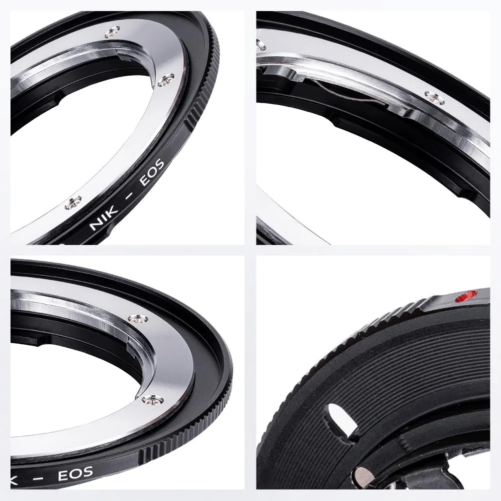 آداپتور لنز K&F CONCEPT Nik به EOS، سازگار با لنزهای Nikon Nikkor F/AI Mount و سازگار با بدنه دوربین Canon EOS EF EF-S Mount آداپتور لنز K&F CONCEPT Nik به EOS، سازگار با لنزهای Nikon Nikkor F/AI Mount و سازگار با بدنه دوربین Canon EOS EF EF-S Mount