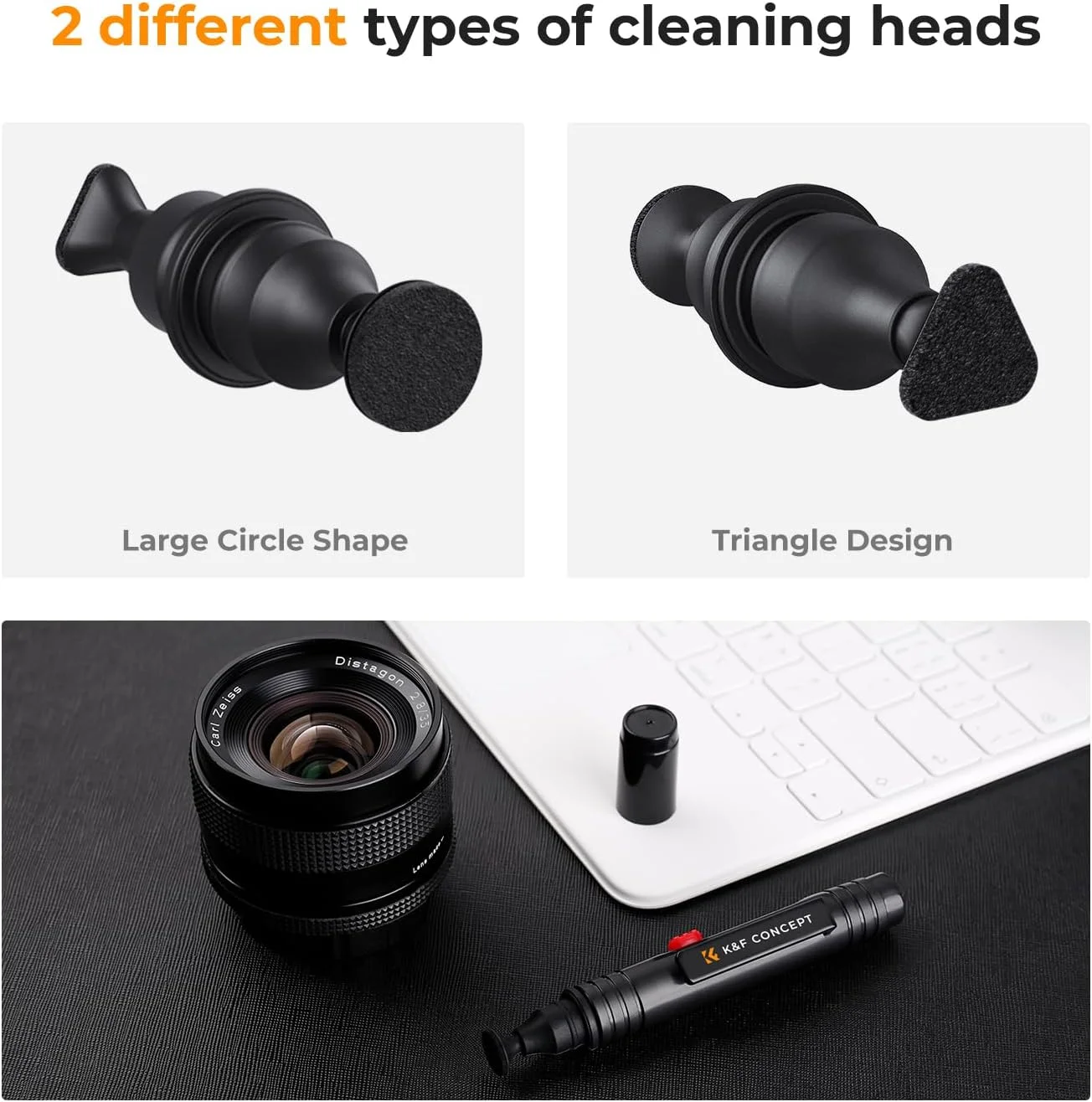 K&F CONCEPT Lens-Cleaning Pen *3 Double Sided Carbon Tip for DSLR Cameras, Lens, Filters, Lenses, Telescope, Smartphone K&F CONCEPT Lens-Cleaning Pen *3 Double Sided Carbon Tip for DSLR Cameras, Lens, Filters, Lenses, Telescope, Smartphone