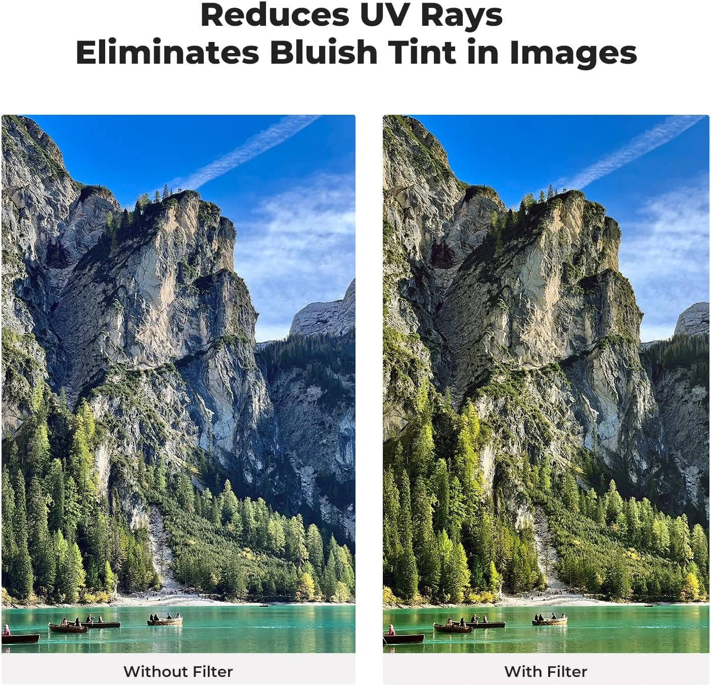 فیلتر لنز محافظ فرابنفش 77 میلی‌متری MC کانسپت K&F، فیلتر فرابنفش ضد آب با پوشش چند لایه 24 لایه فوق‌العاده باریک برای لنز دوربین (سری D)