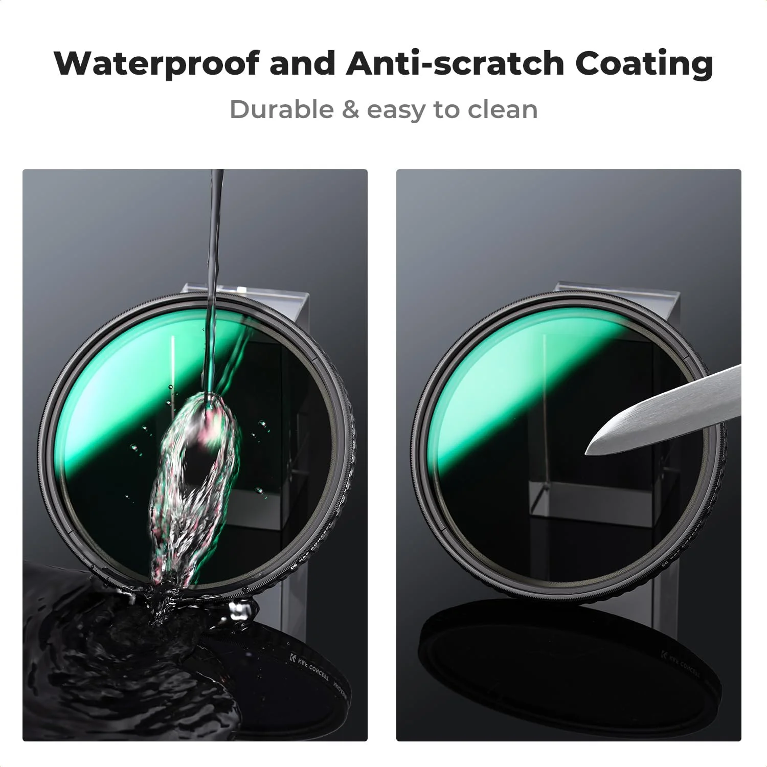 فیلتر ND متغیر K&F Concept با قطر ۷۷ میلیمتر، ND8-ND128 (3-7 Stop) ضد آب با ۲۸ لایه پوشش چندگانه برای لنز دوربین (سری Nano-X) فیلتر ND متغیر K&F Concept با قطر ۷۷ میلیمتر، ND8-ND128 (3-7 Stop) ضد آب با ۲۸ لایه پوشش چندگانه برای لنز دوربین (سری Nano-X)