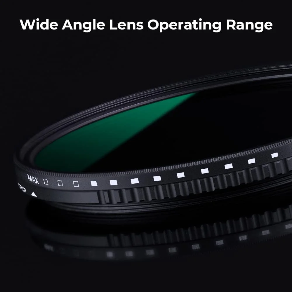 K&F CONCEPT 52mm Variable Neutral Density Lens Filter ND8-ND2000 (3-11stop) Waterproof Adjustable ND Lens Filter with 24 Multi-Layer Coatings for Camera Lens (D-Series) K&F CONCEPT 52mm Variable Neutral Density Lens Filter ND8-ND2000 (3-11stop) Waterproof Adjustable ND Lens Filter with 24 Multi-Layer Coatings for Camera Lens (D-Series)