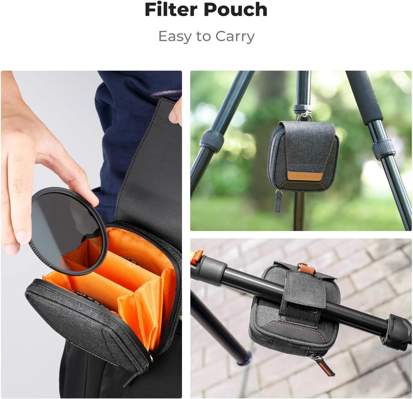 کیت فیلترهای ND با قطر 95 میلیمتر K&F Concept شامل ND4+ND8+ND64+ND1000 برای لنز دوربین کیت فیلترهای ND با قطر 95 میلیمتر K&F Concept شامل ND4+ND8+ND64+ND1000 برای لنز دوربین