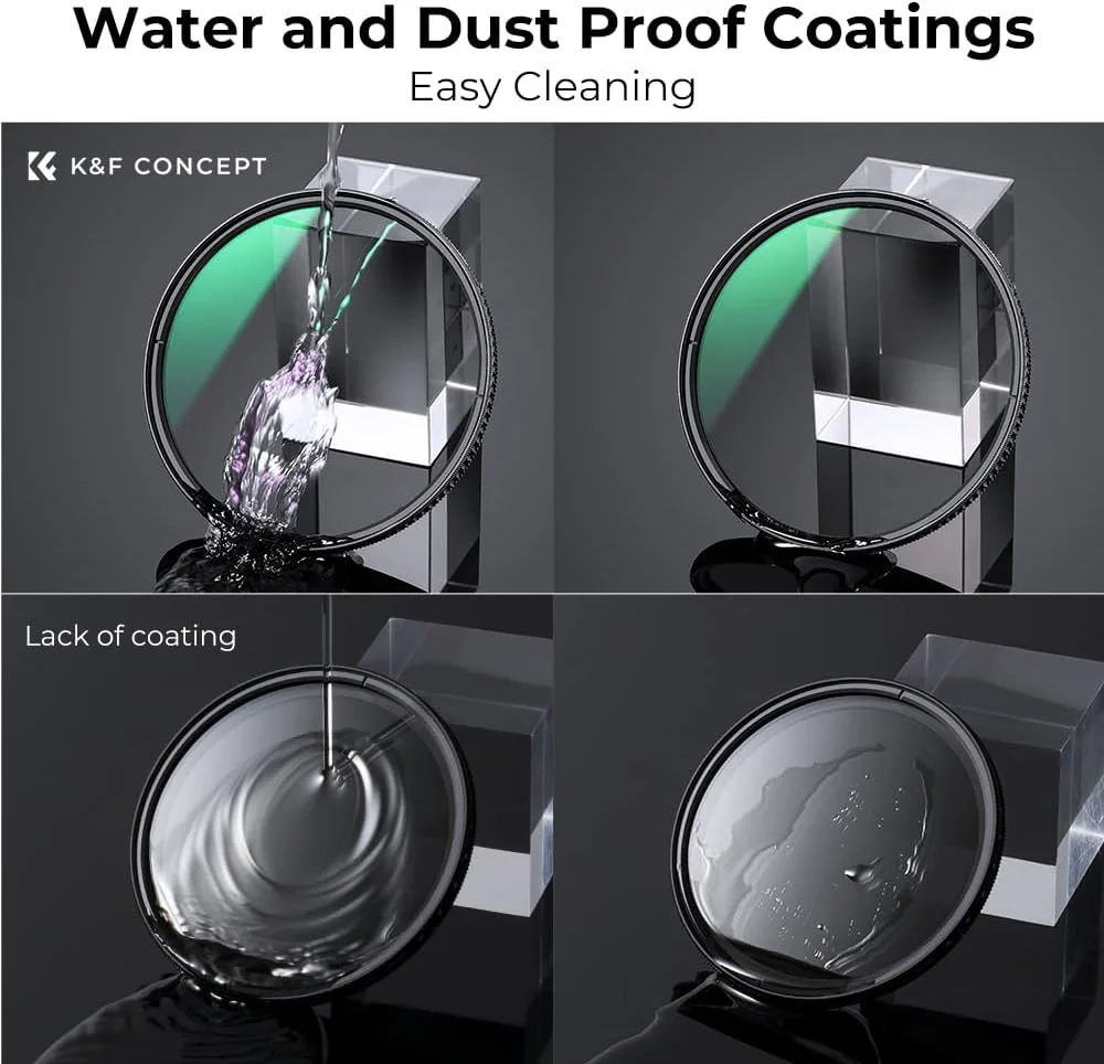 فیلتر پلاریزه رنگ واقعی K&F Concept با قطر 67 میلیمتر، فیلتر پلاریزه دایرهای برای لنز دوربین با 28 لایه پوشش چندگانه (سری Nano-X) فیلتر پلاریزه رنگ واقعی K&F Concept با قطر 67 میلیمتر، فیلتر پلاریزه دایرهای برای لنز دوربین با 28 لایه پوشش چندگانه (سری Nano-X)