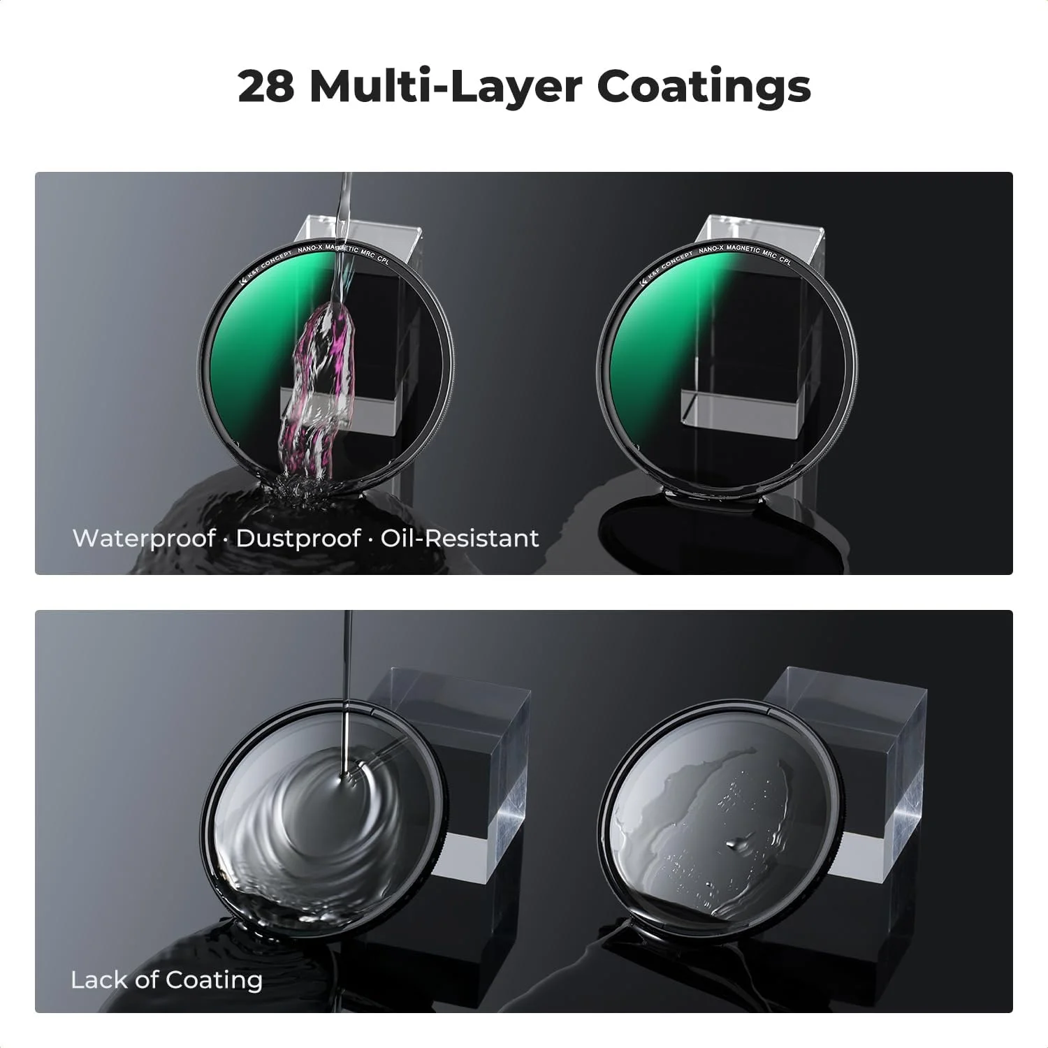 فیلتر پلاریزه مغناطیسی CPL با قطر 77 میلیمتر K&F Concept، حلقه آداپتور مغناطیسی با درپوش لنز آلیاژی، شیشه نوری چند لایه پلاریزه دایرهای برای دوربینهای DSLR (سری Nano-X) فیلتر پلاریزه مغناطیسی CPL با قطر 77 میلیمتر K&F Concept، حلقه آداپتور مغناطیسی با درپوش لنز آلیاژی، شیشه نوری چند لایه پلاریزه دایرهای برای دوربینهای DSLR (سری Nano-X)