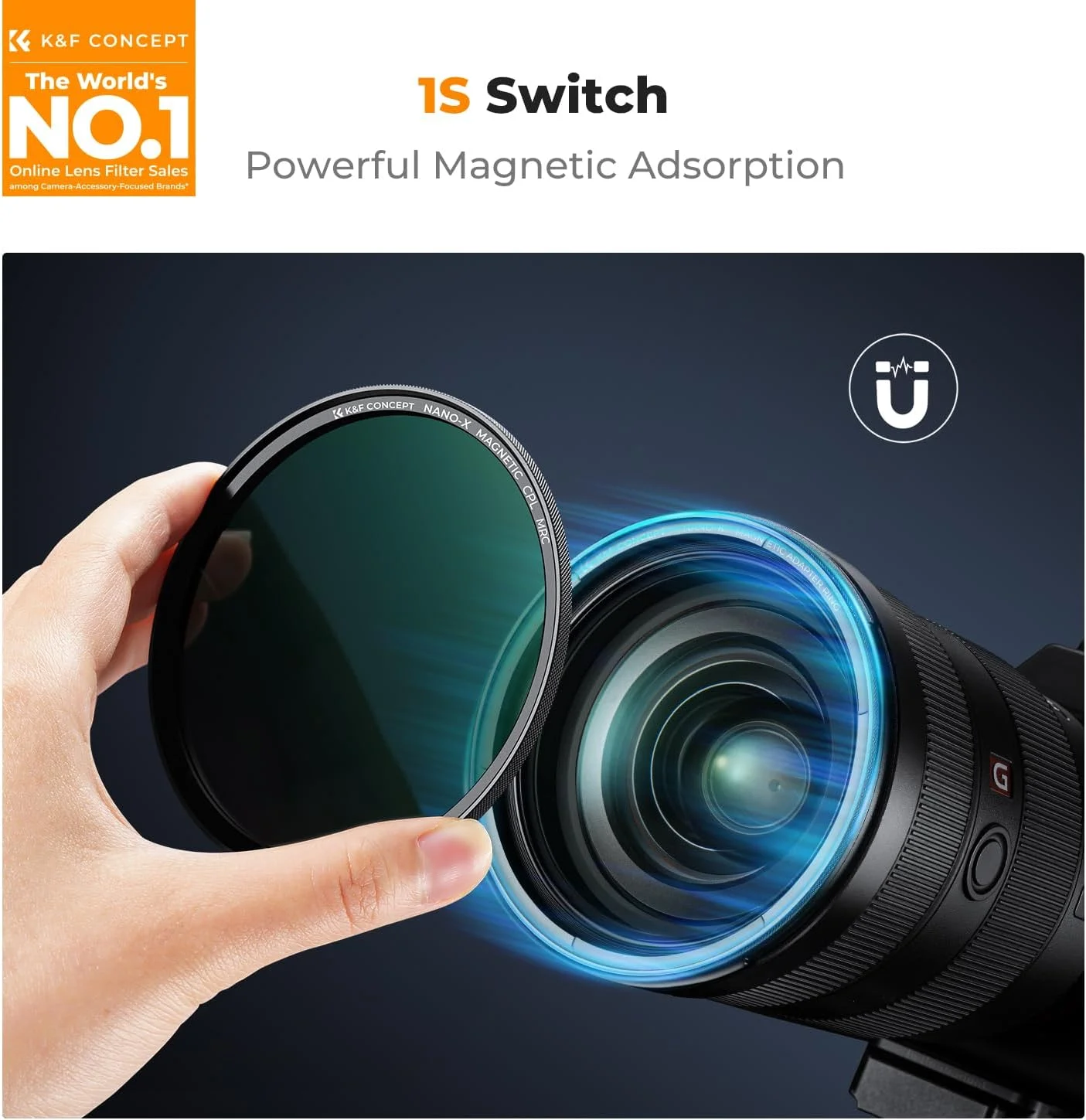 K&F Concept 46mm Magnetic MCUV CPL Fixed ND1000 Magnetic Basic Ring 4-in-1 Lens Filters Kit with 28 Multi-Coatings for Camera Lens (Nano-X Series) K&F Concept 46mm Magnetic MCUV CPL Fixed ND1000 Magnetic Basic Ring 4-in-1 Lens Filters Kit with 28 Multi-Coatings for Camera Lens (Nano-X Series)