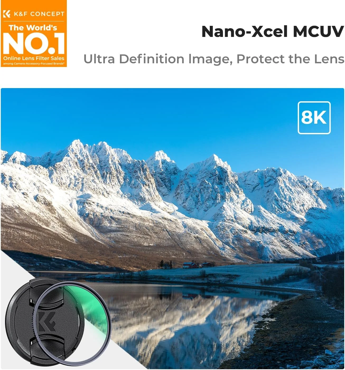 K&F Concept 49mm MCUV Lens Filter with Lens Cap Cleaning Cloth X-Series UV Protection Filter 28-Layer Multi Coated for Camera Lens K&F Concept 49mm MCUV Lens Filter with Lens Cap Cleaning Cloth X-Series UV Protection Filter 28-Layer Multi Coated for Camera Lens