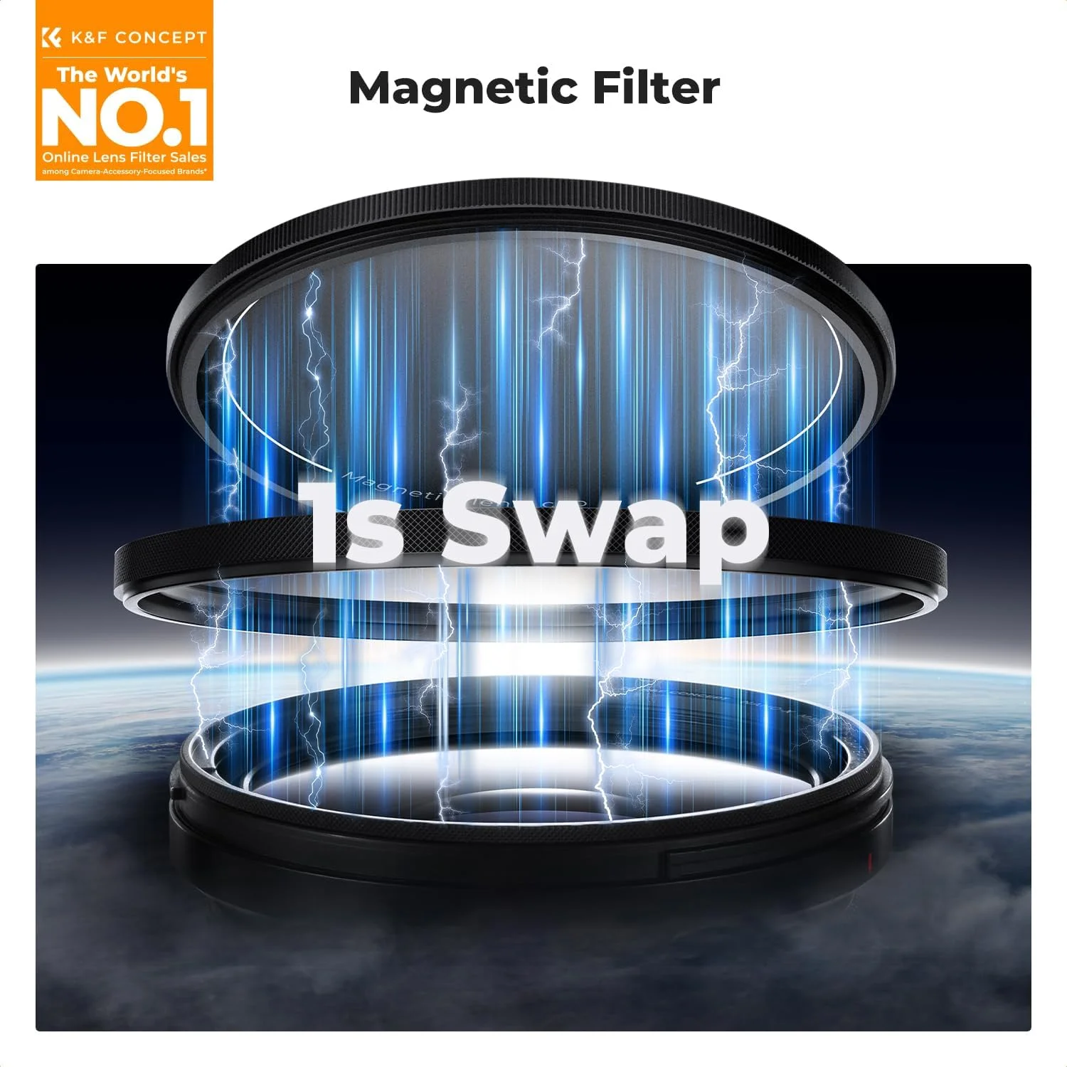 K&F Concept Magnetic 82 mm Circular Polarizers Filter (Magnetic Polarizing Filter + Magnetic Basic Ring + Lens Cap) with 28 Multi-Layer Coatings CPL Filter for Camera Lens (Nano-X Series) K&F Concept Magnetic 82 mm Circular Polarizers Filter (Magnetic Polarizing Filter + Magnetic Basic Ring + Lens Cap) with 28 Multi-Layer Coatings CPL Filter for Camera Lens (Nano-X Series)