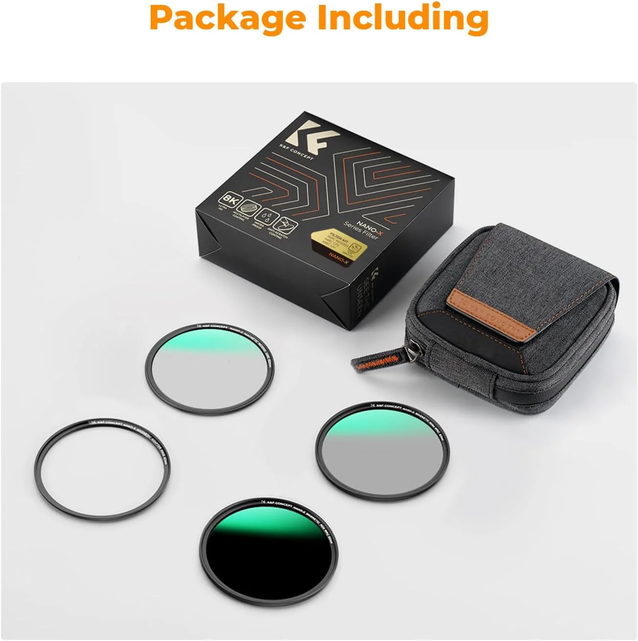 K&F Concept 46mm Magnetic MCUV CPL Fixed ND1000 Magnetic Basic Ring 4-in-1 Lens Filters Kit with 28 Multi-Coatings for Camera Lens (Nano-X Series) K&F Concept 46mm Magnetic MCUV CPL Fixed ND1000 Magnetic Basic Ring 4-in-1 Lens Filters Kit with 28 Multi-Coatings for Camera Lens (Nano-X Series)