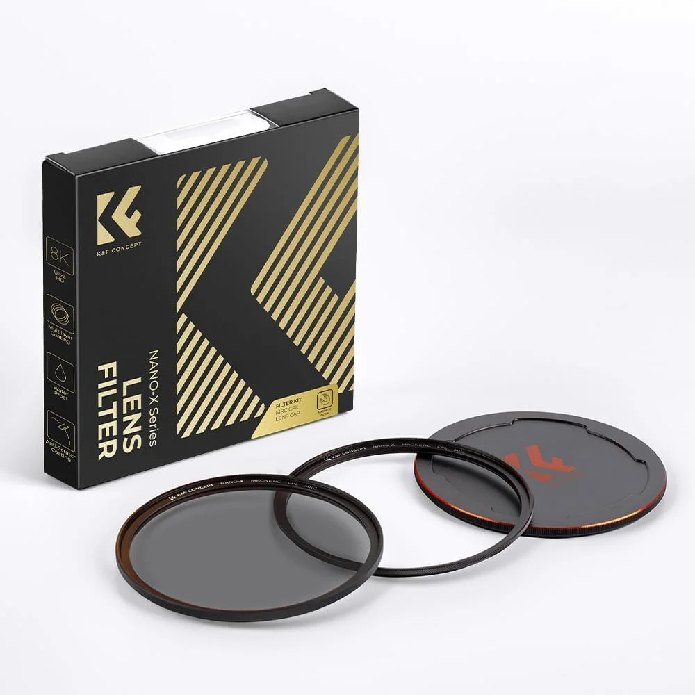 K&F Concept Magnetic 82 mm Circular Polarizers Filter (Magnetic Polarizing Filter + Magnetic Basic Ring + Lens Cap) with 28 Multi-Layer Coatings CPL Filter for Camera Lens (Nano-X Series) K&F Concept Magnetic 82 mm Circular Polarizers Filter (Magnetic Polarizing Filter + Magnetic Basic Ring + Lens Cap) with 28 Multi-Layer Coatings CPL Filter for Camera Lens (Nano-X Series)