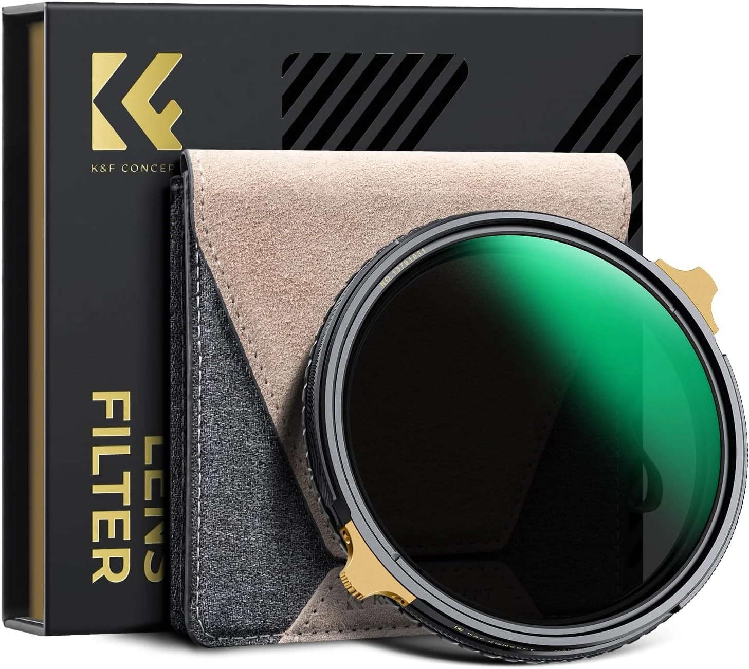 فیلتر لنز متغیر ND2-32 و پلاریزه دایره ای 2 در 1 K&F CONCEPT 82mm برای لنز دوربین، ضد آب و مقاوم در برابر خش با 36 پوشش چند لایه (سری Nano-X PRO)