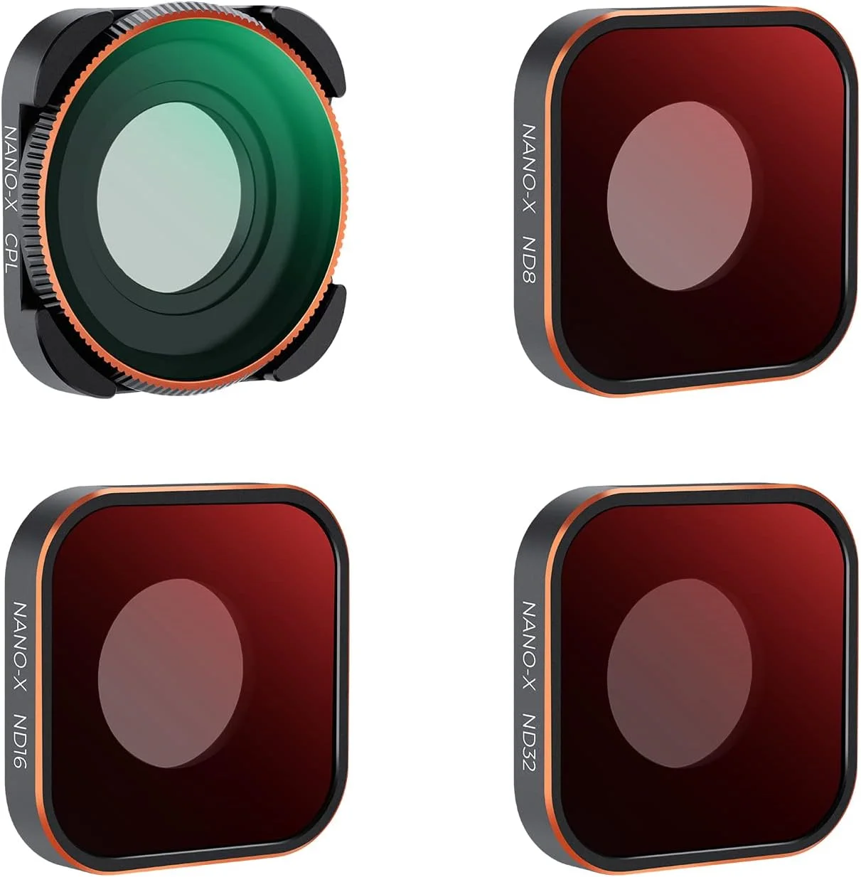 ست فیلتر ND و CPL کانسپت K&F سازگار با GoPro Hero 11 Hero 10 Black Hero 9، بسته 4 عددی (ND8، ND16، ND32، CPL) کیت فیلتر لنز پلاریزه تراکم خنثی لوازم جانبی دوربین اکشن Hero 9 Hero 10 Hero 11