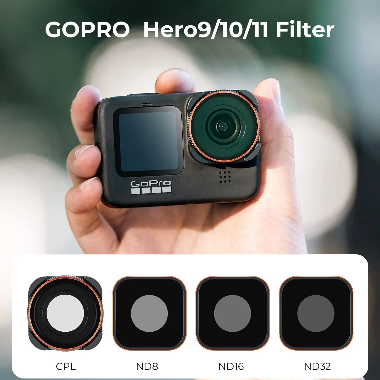 ست فیلتر ND و CPL کانسپت K&F سازگار با GoPro Hero 11 Hero 10 Black Hero 9، بسته 4 عددی (ND8، ND16، ND32، CPL) کیت فیلتر لنز پلاریزه تراکم خنثی لوازم جانبی دوربین اکشن Hero 9 Hero 10 Hero 11 ست فیلتر ND و CPL کانسپت K&F سازگار با GoPro Hero 11 Hero 10 Black Hero 9، بسته 4 عددی (ND8، ND16، ND32، CPL) کیت فیلتر لنز پلاریزه تراکم خنثی لوازم جانبی دوربین اکشن Hero 9 Hero 10 Hero 11