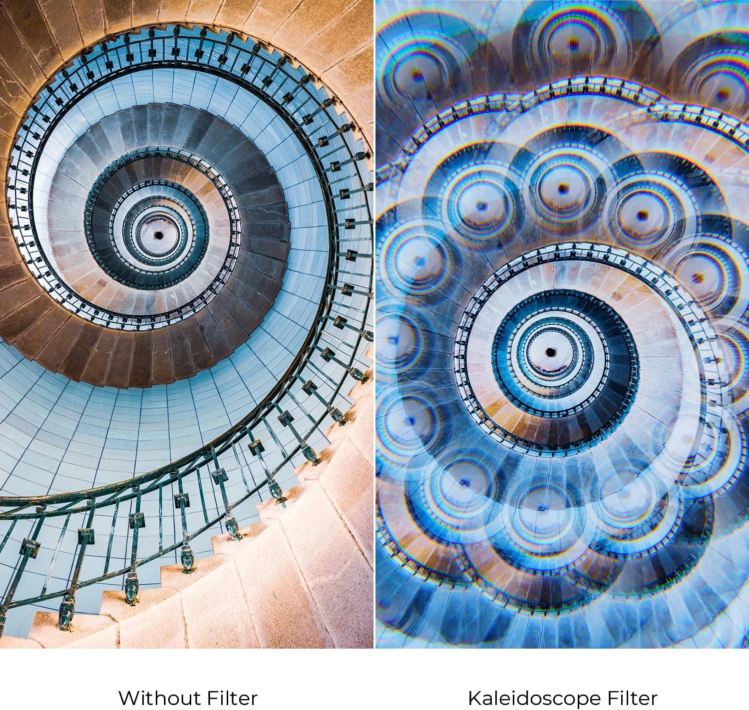 فیلتر کالیدوسکوپ 58 میلی‌متری K&F Concept، فیلتر جلوه‌های ویژه منشور شیشه‌ای کریستالی با شکست چندگانه برای لنز دوربین