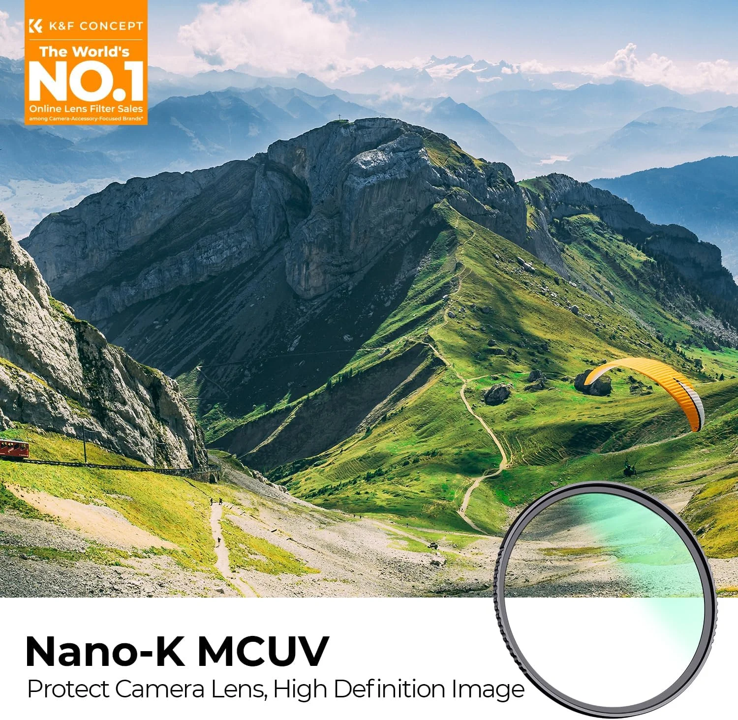 فیلتر محافظ لنز 49 میلیمتری MCUV کانسپت K&F، دارای 18 لایه پوشش چندگانه، فیلتر UV لنز دوربین فوقالعاده باریک به همراه دستمال تمیز کننده (سری K) فیلتر محافظ لنز 49 میلیمتری MCUV کانسپت K&F، دارای 18 لایه پوشش چندگانه، فیلتر UV لنز دوربین فوقالعاده باریک به همراه دستمال تمیز کننده (سری K)