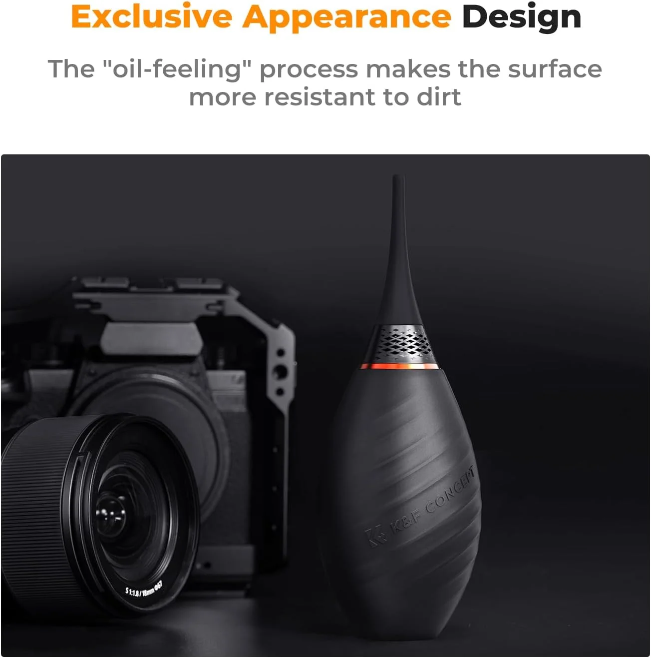 دمنده هوای قوی با نوک نرم K&F Concept، دمنده لنز دوربین با ورودی هوای تکی و نازل بلند، برای لنز دوربین دیجیتال SLR، صفحه نمایش LCD، آلات موسیقی، کیبورد و فیلترهای تلسکوپ