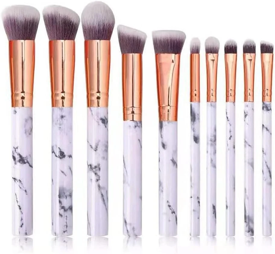 ست برس آرایشی حرفه ای 10 تکه SKipdr برای کرم پودر، رژگونه، سایه چشم، کانسیلر و ترکیب