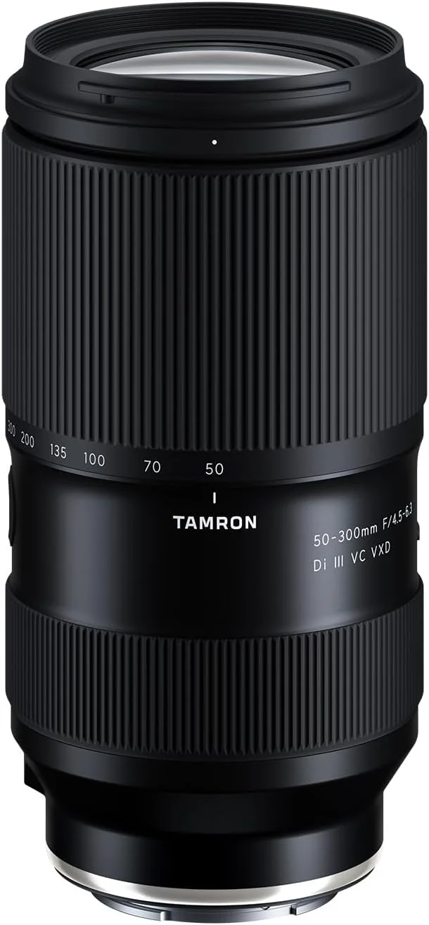 تامرون - 50-300mm F/4.5-6.3 Di III VC VXD برای سونی - مناسب برای عکاسی از افراد، مناظر و مسافرت - زوم فوق‌العاده چندگانه - A069
