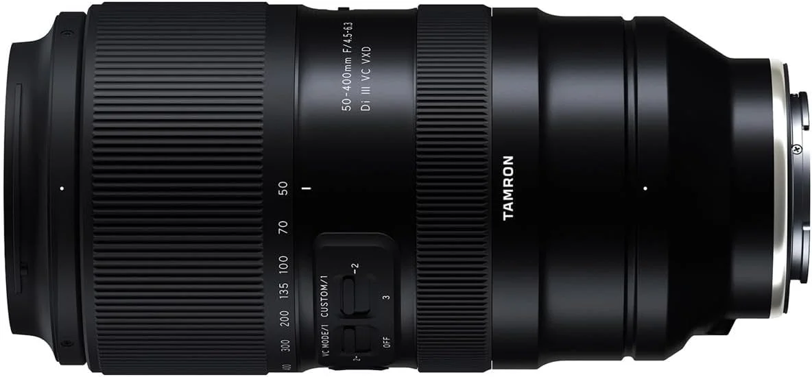 لنز تامرون 50-400mm f/4.5-6.3 Di III VC VXD برای دوربین های بدون آینه فول فریم سونی نسخه امارات لنز تامرون 50-400mm f/4.5-6.3 Di III VC VXD برای دوربین های بدون آینه فول فریم سونی نسخه امارات