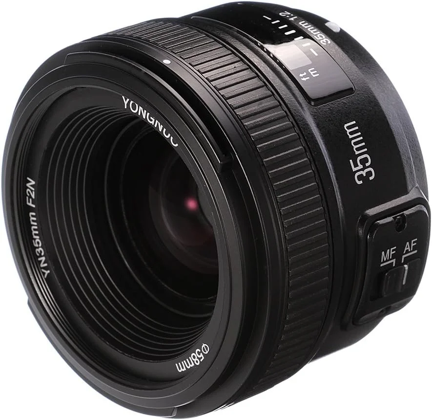 لنز YONGNUO 35mm F2.0 با دیافراگم بزرگ و فوکوس خودکار AF برای دوربین های DSLR نیکون لنز YONGNUO 35mm F2.0 با دیافراگم بزرگ و فوکوس خودکار AF برای دوربین های DSLR نیکون