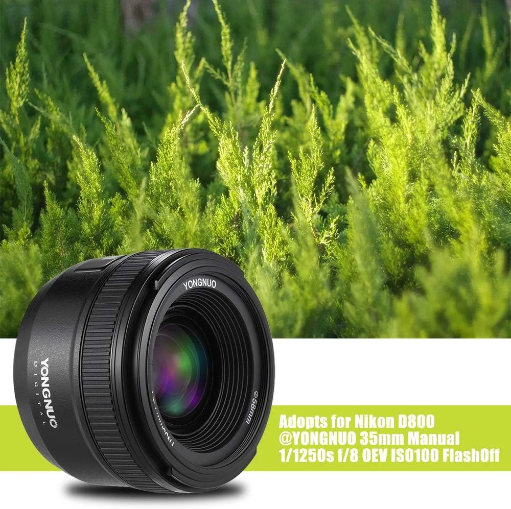 لنز زاویه باز یونگنو Yn35mm F2N F2.0 با فوکوس ثابت Af/Mf و مانت F برای دوربین های نیکون D7200 D7100 D7000 D5300 D5100 D3300 D3200 D3100 D800 D600 D300S D300 D90 D5500 D3400 D500 Dslr با فاصله کانونی 35mm لنز زاویه باز یونگنو Yn35mm F2N F2.0 با فوکوس ثابت Af/Mf و مانت F برای دوربین های نیکون D7200 D7100 D7000 D5300 D5100 D3300 D3200 D3100 D800 D600 D300S D300 D90 D5500 D3400 D500 Dslr با فاصله کانونی 35mm