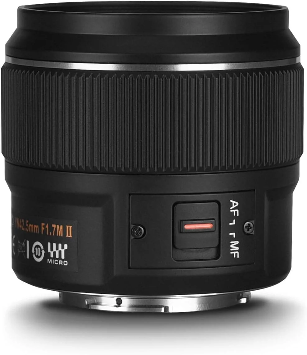 لنز پرایم ثابت یونگنو YN42.5MM F1.7M II با فوکوس خودکار متوسط، برای دوربین های میکرو چهار سوم، سازگار با المپوس پاناسونیک - مشکی لنز پرایم ثابت یونگنو YN42.5MM F1.7M II با فوکوس خودکار متوسط، برای دوربین های میکرو چهار سوم، سازگار با المپوس پاناسونیک - مشکی