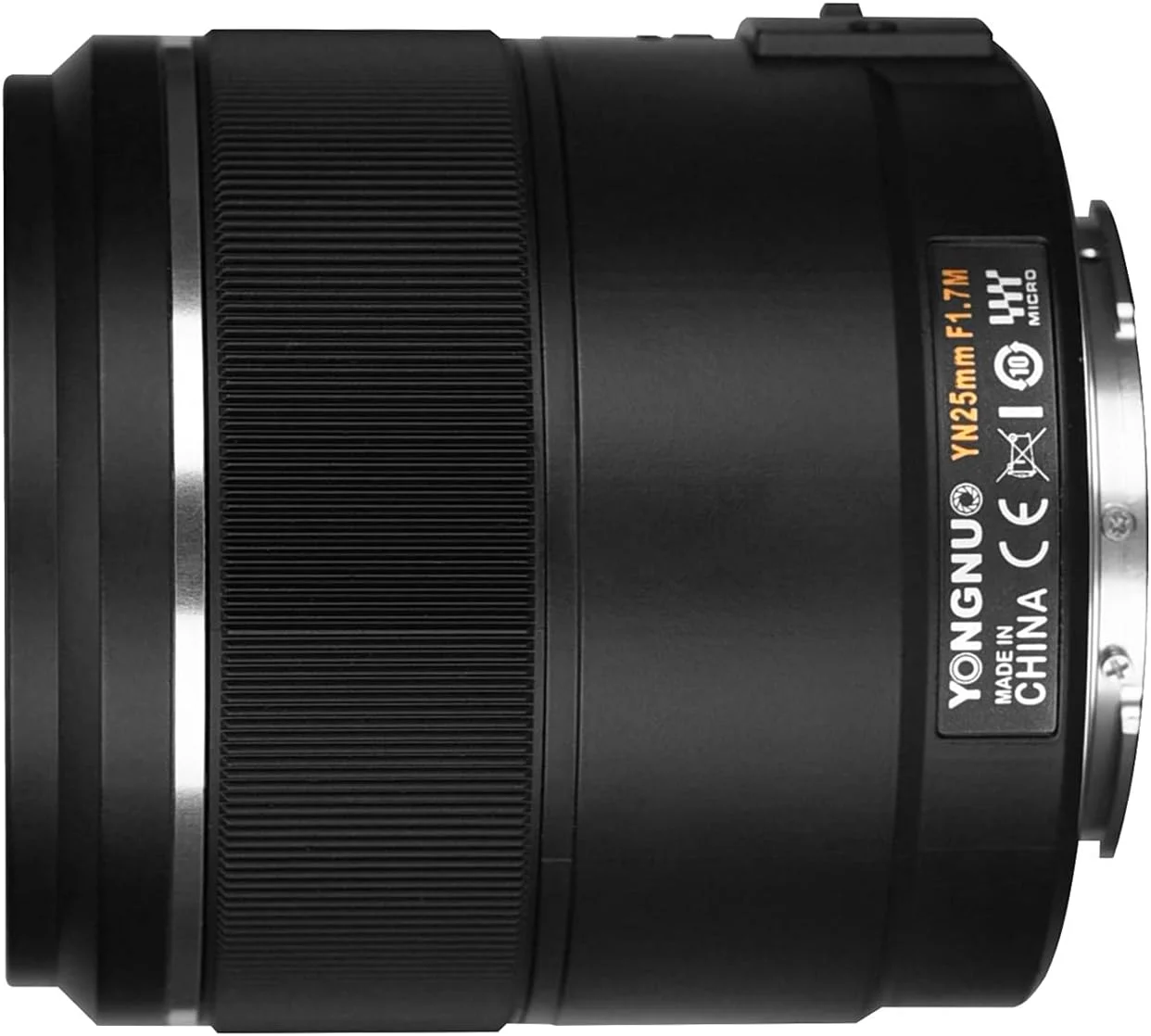 لنز استاندارد پرایم 25 میلیمتری YONGNUO YN25mm F1.7M با فوکوس خودکار برای مانت میکرو چهار سوم، سازگار با دوربینهای Olympus Panasonic لنز استاندارد پرایم 25 میلیمتری YONGNUO YN25mm F1.7M با فوکوس خودکار برای مانت میکرو چهار سوم، سازگار با دوربینهای Olympus Panasonic