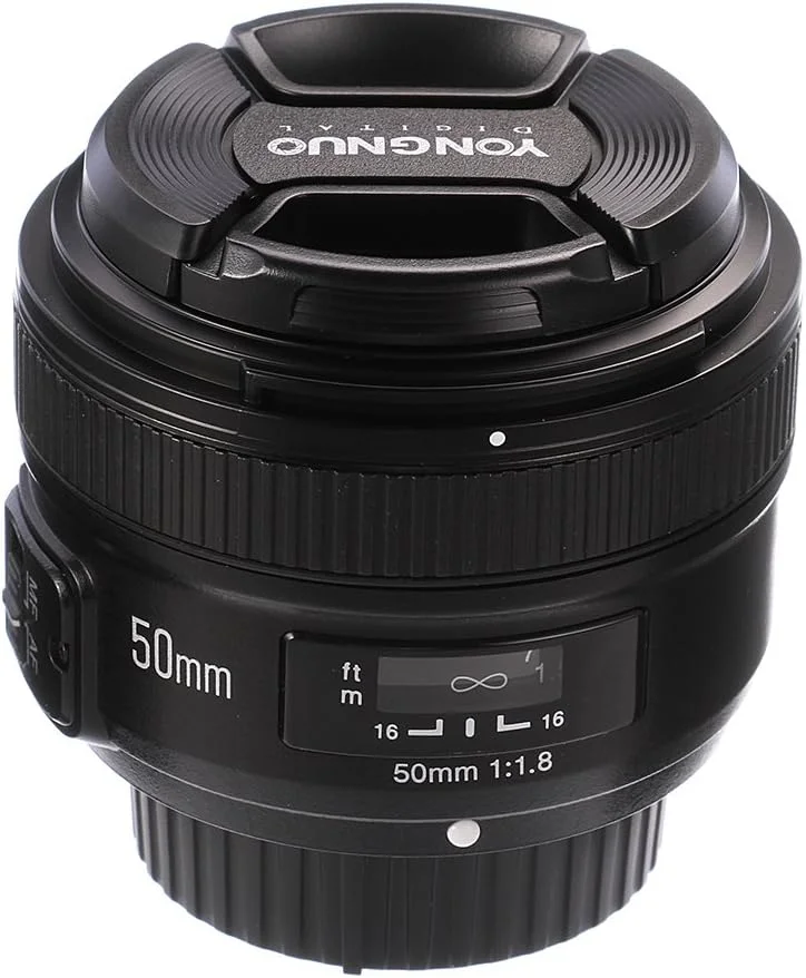 لنز استاندارد و پرایم 50mm F1.8 یونگنو YONGNUO با دیافراگم بزرگ، فوکوس خودکار و دستی AF MF برای دوربین های DSLR نیکون لنز استاندارد و پرایم 50mm F1.8 یونگنو YONGNUO با دیافراگم بزرگ، فوکوس خودکار و دستی AF MF برای دوربین های DSLR نیکون