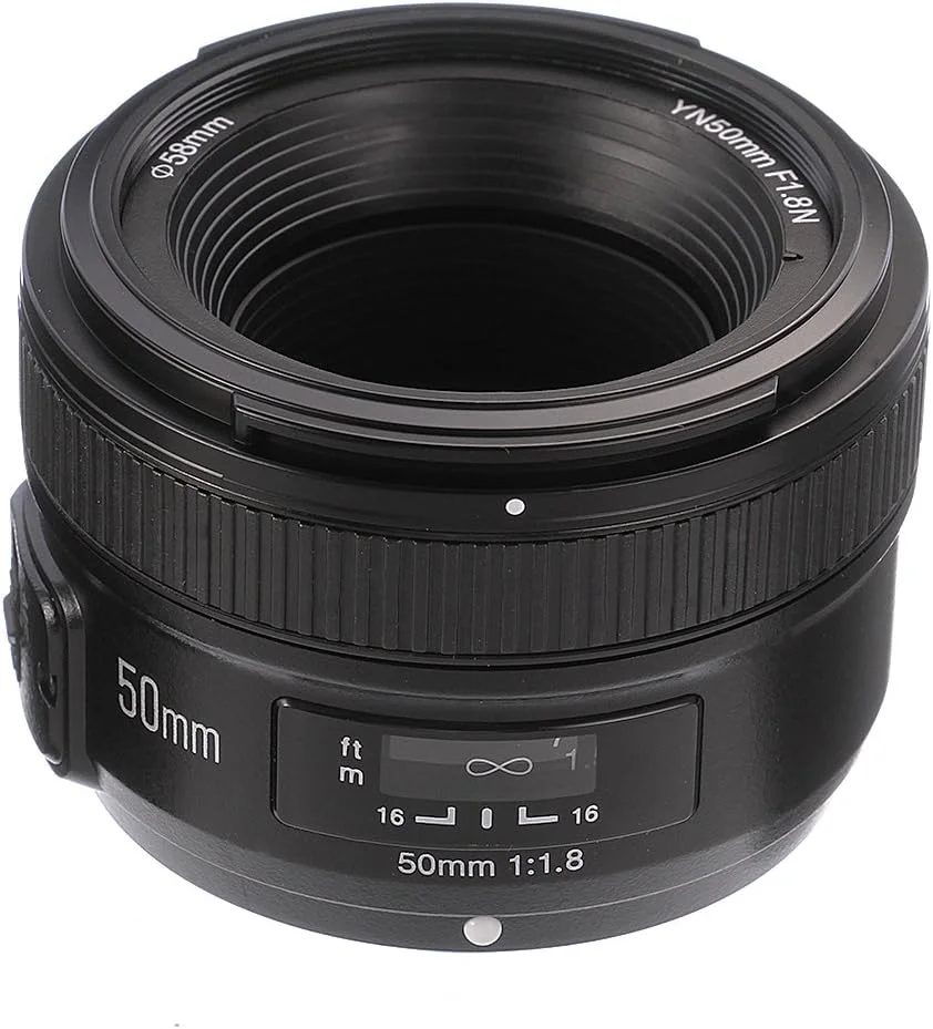 لنز استاندارد و پرایم 50mm F1.8 یونگنو YONGNUO با دیافراگم بزرگ، فوکوس خودکار و دستی AF MF برای دوربین های DSLR نیکون لنز استاندارد و پرایم 50mm F1.8 یونگنو YONGNUO با دیافراگم بزرگ، فوکوس خودکار و دستی AF MF برای دوربین های DSLR نیکون