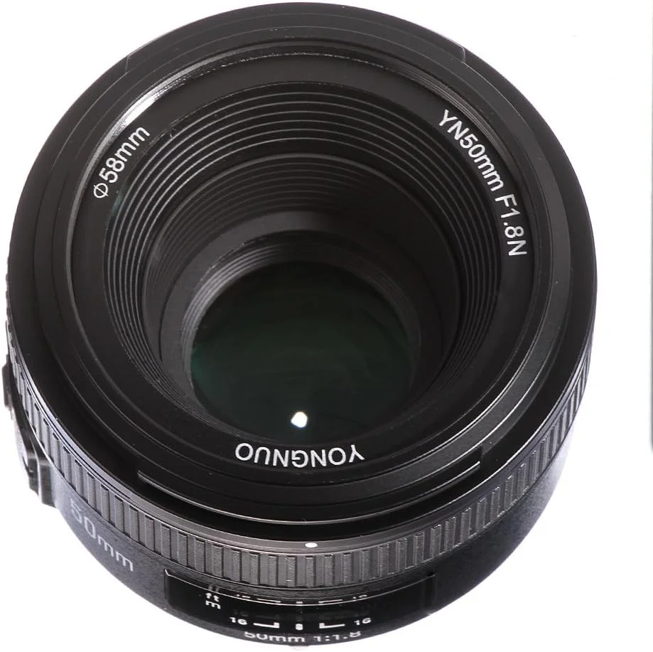 لنز استاندارد و پرایم 50mm F1.8 یونگنو YONGNUO با دیافراگم بزرگ، فوکوس خودکار و دستی AF MF برای دوربین های DSLR نیکون لنز استاندارد و پرایم 50mm F1.8 یونگنو YONGNUO با دیافراگم بزرگ، فوکوس خودکار و دستی AF MF برای دوربین های DSLR نیکون