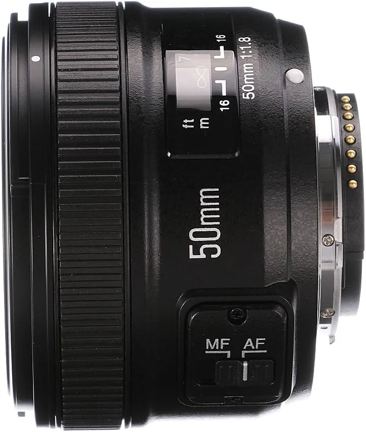 لنز استاندارد و پرایم 50mm F1.8 یونگنو YONGNUO با دیافراگم بزرگ، فوکوس خودکار و دستی AF MF برای دوربین های DSLR نیکون لنز استاندارد و پرایم 50mm F1.8 یونگنو YONGNUO با دیافراگم بزرگ، فوکوس خودکار و دستی AF MF برای دوربین های DSLR نیکون