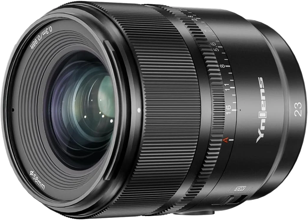 لنز 23mm f/1.4 YONGNUO با مانت E و فوکوس خودکار APS-C برای دوربین های سونی با مانت E مدل ZV-E10 II، ZV-E10a6700a6600a6500a6400a6300a6100a6000a5100a5000 لنز 23mm f/1.4 YONGNUO با مانت E و فوکوس خودکار APS-C برای دوربین های سونی با مانت E مدل ZV-E10 II، ZV-E10a6700a6600a6500a6400a6300a6100a6000a5100a5000