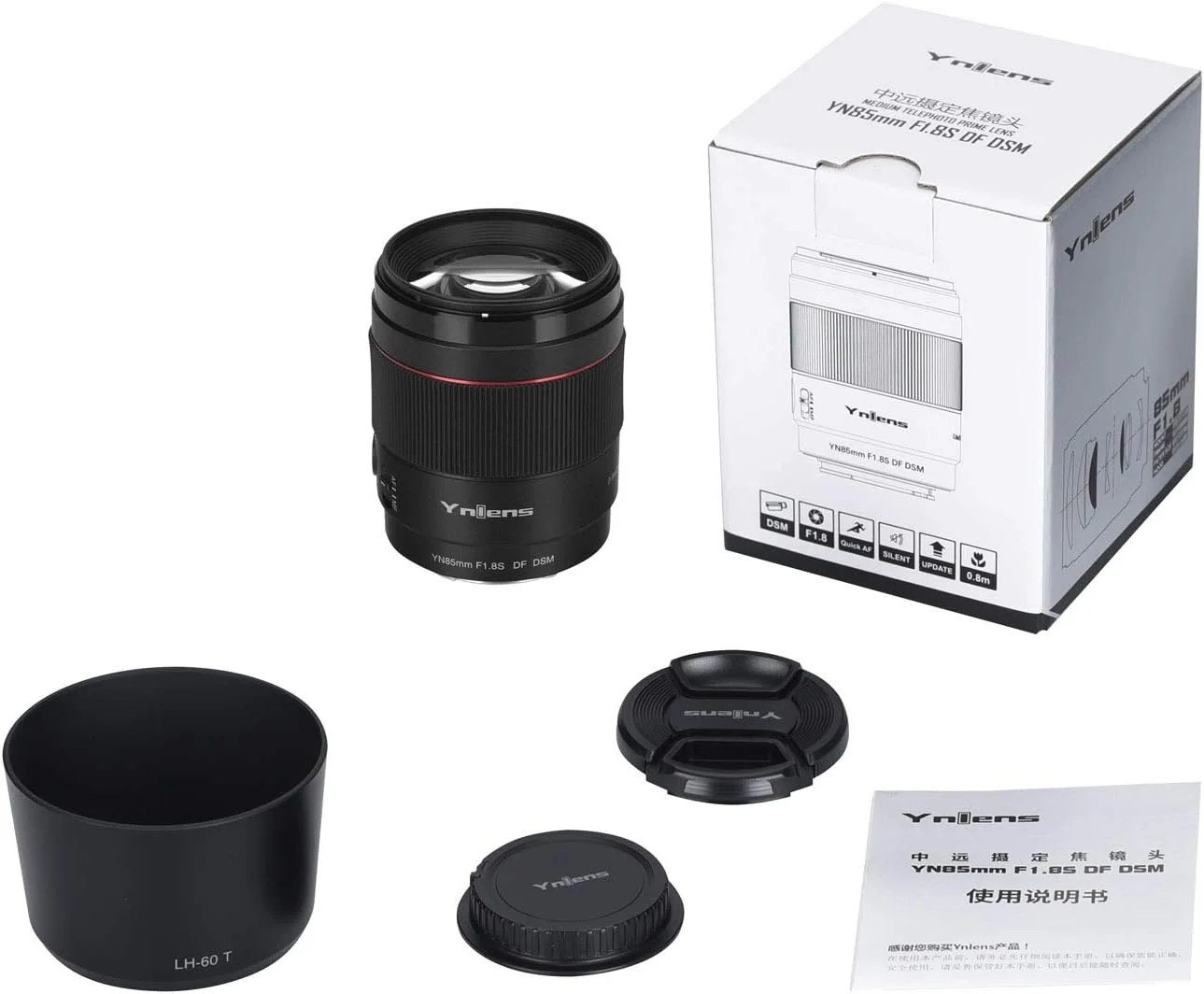 لنز یونگنو YN85mm F1.8S DF DSM بدون آینه فول فریم با دهانه باز بزرگ و لنز AF/MF با فوکوس خودکار سازگار با سونی لنز یونگنو YN85mm F1.8S DF DSM بدون آینه فول فریم با دهانه باز بزرگ و لنز AF/MF با فوکوس خودکار سازگار با سونی