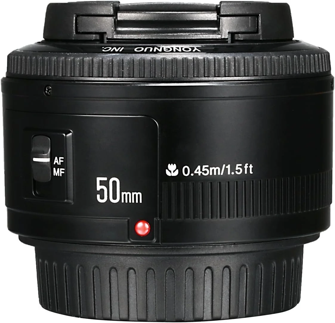 لنز استاندارد پرایم 50mm F/1.8 یونگنو EF YN 1:1.8 برای دوربین دیجیتال کانن ریبل لنز استاندارد پرایم 50mm F/1.8 یونگنو EF YN 1:1.8 برای دوربین دیجیتال کانن ریبل