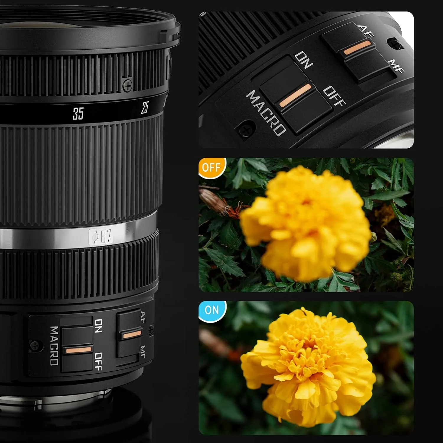 لنز زوم استاندارد YONGNUO YN12-35mm F2.8-4M، ASPH با فوکوس خودکار برای دوربینهای میکرو چهار سوم پاناسونیک LUMIX لنز زوم استاندارد YONGNUO YN12-35mm F2.8-4M، ASPH با فوکوس خودکار برای دوربینهای میکرو چهار سوم پاناسونیک LUMIX